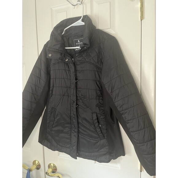 Kyodan Black Light Weight Puffer Jacket Women Large - Picture 6 of 9